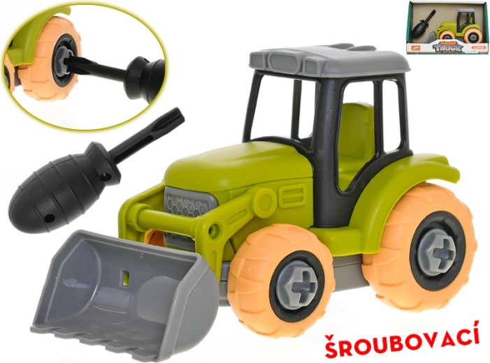 Tractor de asamblat cu şuruburi 14 cm cu rulare liberă
