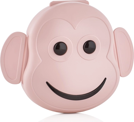 Cutie de prânz din plastic cu motiv maimuțică 15,5 × 18 × 9 cm