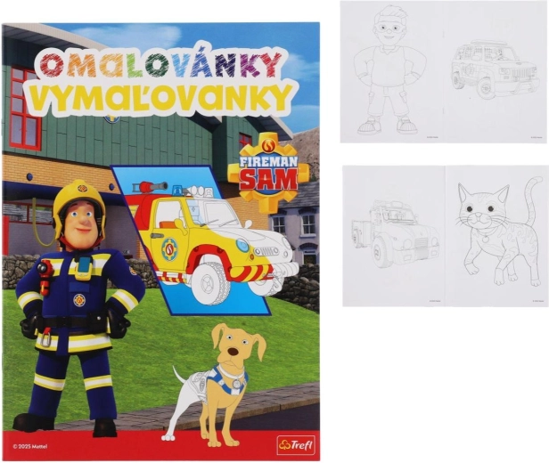 Planșe de colorat Pompierul Sam