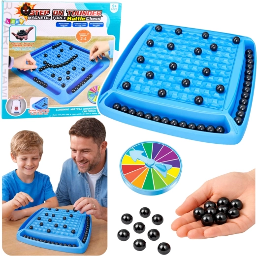 Joc de masă strategic magnetic cu biluțe, 40 piese