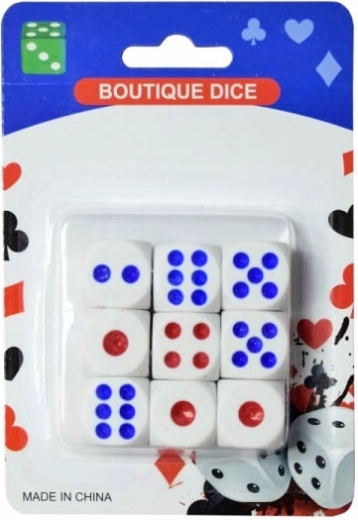 set de zaruri pentru jocuri de masă – 9 buc