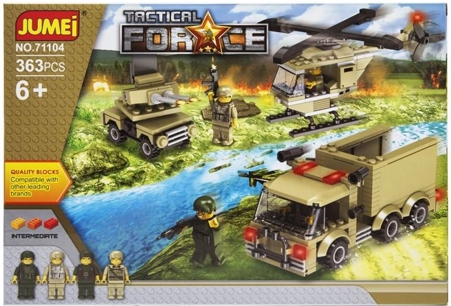 Set de construcție Jumei Tactical Force – unități tactice 363 piese - 1 bucată