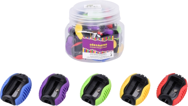 Ascuțitoare pentru creion cu un orificiu 3,3 × 2 × 4 cm, mix de culori