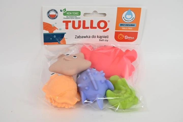 Animăluțe colorate pentru baie fără orificii – set de 5 buc.