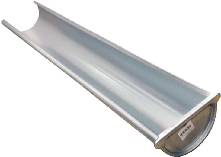 Jgheab terminal drept 330 mm, 1 m, oțel galvanizat