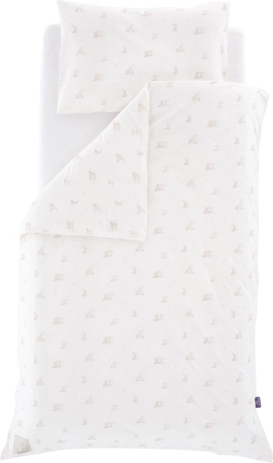 Träumeland lenjerie jersey HopHop Bunny Beige 100 × 135 cm + 40 × 60 cm