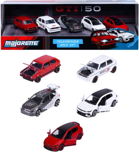 Set cadou de modele metalice Volkswagen Golf GTI, 5 buc.