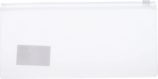 Mapă transparentă cu fermoar 23x11 cm