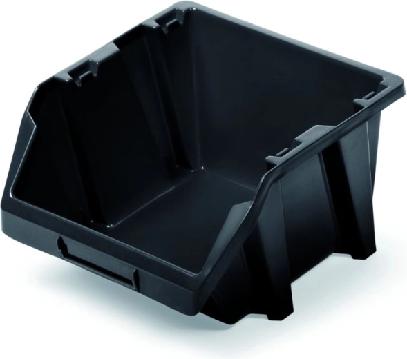 Cutie de depozitare din plastic Bineer Short 92 × 77 × 60 mm, neagră