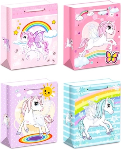 Pungă cadou cu unicorn, mărimea S