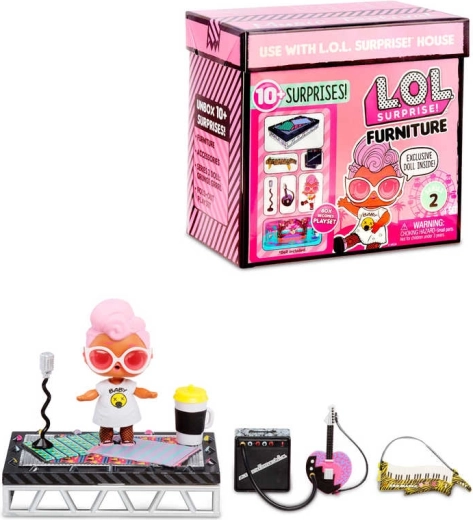 L.O.L. Surprise! Furniture set Festival muzical cu păpușă și accesorii - 1 bucată