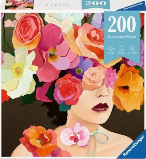 Ravensburger Puzzle Moment cap floral de trandafir 200 piese