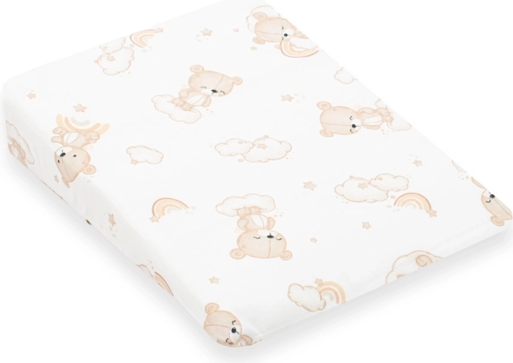 Husă pentru pernă înclinată pentru copii – New Baby BASIC 30×37 cm, ursuleț bej