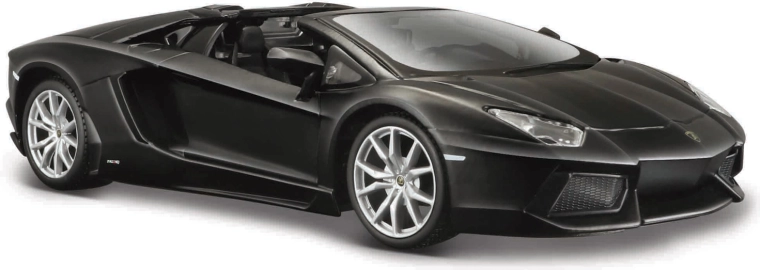 Maisto Lamborghini Aventador LP 700-4 Roadster ediție specială, model auto 1:24, negru mat