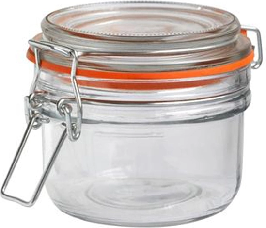 Borcan din sticlă cu închidere etanșă TORO 200 ml