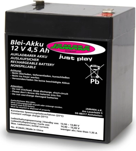 Acumulator cu plumb 12 V 4,5 Ah pentru vehicule electrice Jamara - 1 buc