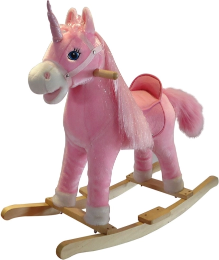 Unicorn balansoar cu melodie PlayTo, roz