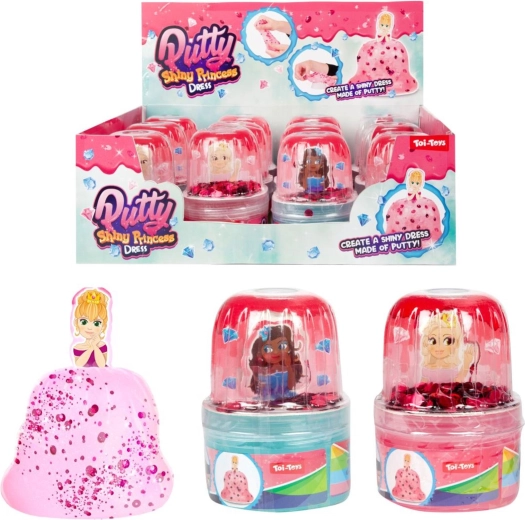 Pastă modelatoare strălucitoare pentru rochia prințesei - 1 bucată
