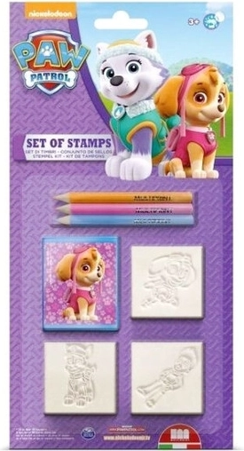 Multiprint Paw Patrol ștampile pentru fete – set 3 buc