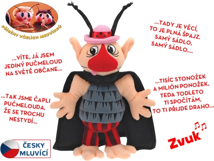 Poveștile ursuleților albină Pučmeloud pluș vorbitor 26 cm