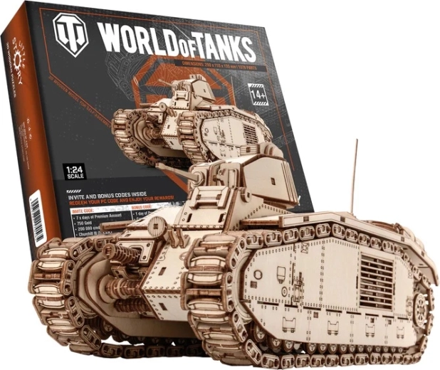 Little Story puzzle 3D din lemn World of Tanks Char B1