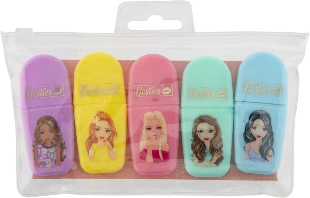 Mini markere de evidențiere în etui