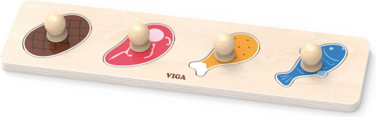 Viga – primul puzzle de potrivire cu mânere – mâncare