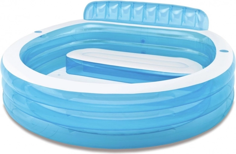 piscină familială gonflabilă cu scaune INTEX 229 × 218 cm