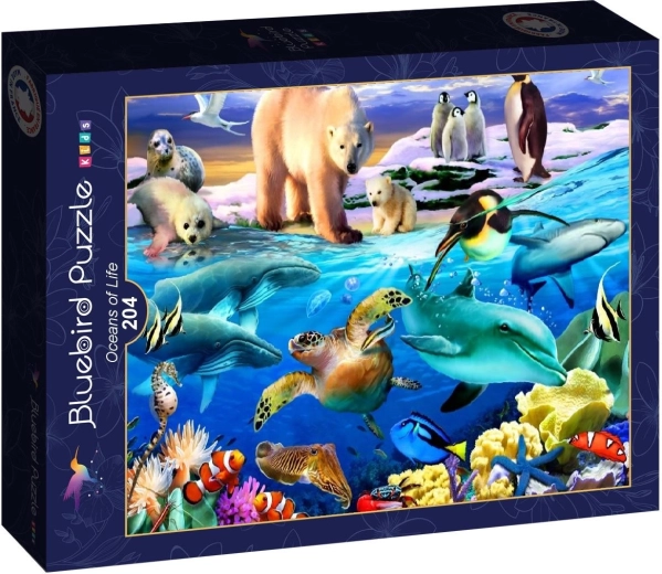 Puzzle Bluebird Oceanele vieții 204 piese