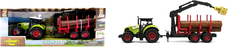 Tractor Plejo cu sunete și remorcă