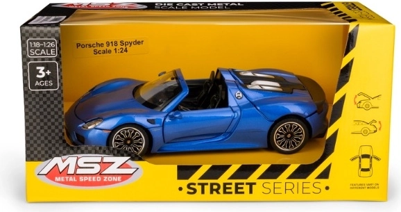 MSZ Porsche 918 Spyder la scara 1:24, albastru