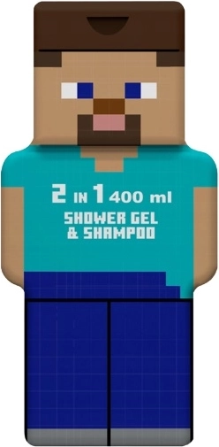 Minecraft gel de duș și șampon 2în1 Steve 400 ml - 1 bucată