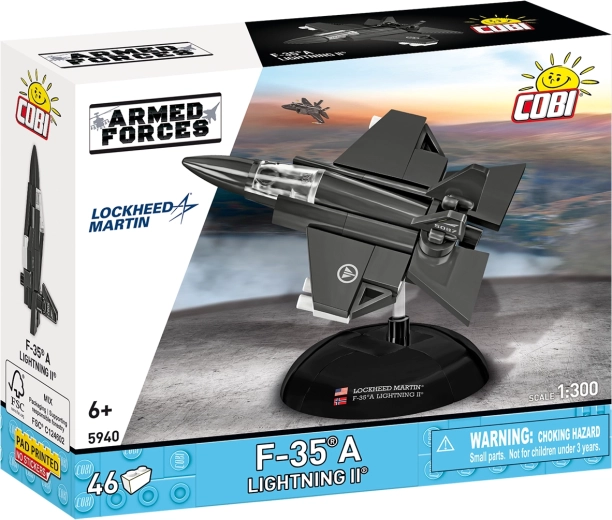 Cobi Armed Forces F-35A Lightning II aviația norvegiană 1:300 (46 piese)