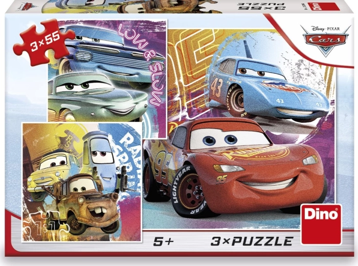 Puzzle Cars prieteni 3x55 piese