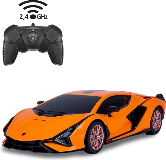 Mașină RC Jamara Lamborghini Sián FKP 37, portocalie, 1:24, 2,4 GHz - 1 bucată