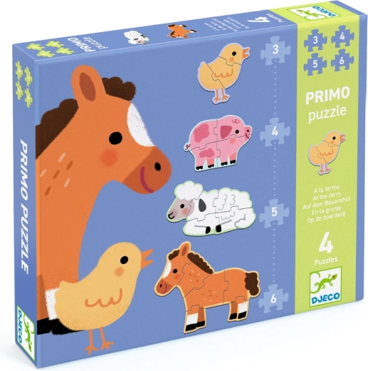 Djeco Puzzle Primo La fermă