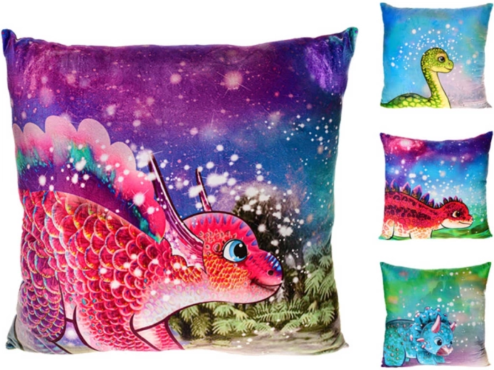Perna plușată baby dinozaur 45 × 45 cm - 1 bucată