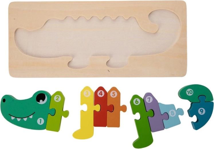 Puzzle din lemn FreeON Free2Play cu crocodil