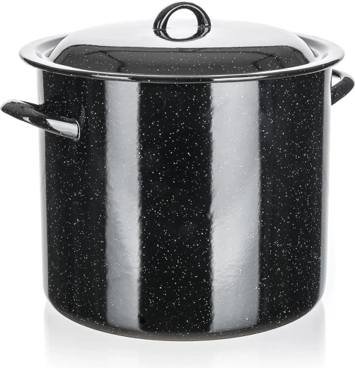 Oală emailată cu capac 24 cm, 7,5 l