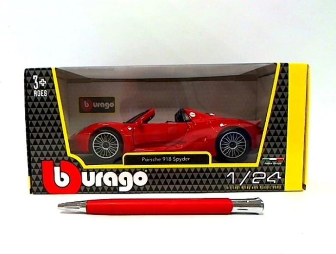 Bburago Porsche 918 Spyder roșu 1:24 - 1 bucată