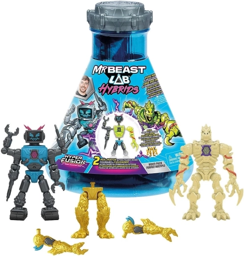 MrBeast Lab Hybrids Multipack – figurină de acțiune 2 în 1 mixabilă