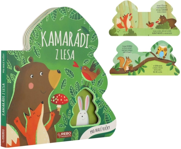 Cărticica Prietenii din pădure pentru cei mici 20 × 20 cm (12 luni+)