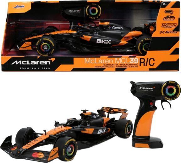 Mașină de curse McLaren MCL39 Formula 1 cu telecomandă, la scara 1:16