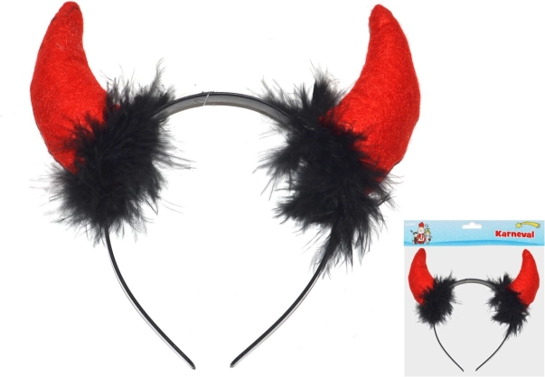 Coarne de diavol din plastic pentru carnaval