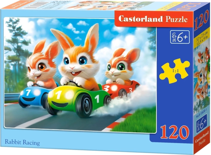 Puzzle Castorland curse de iepurași 120 de piese