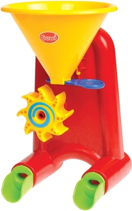 Mini moară pentru apă și nisip roșie