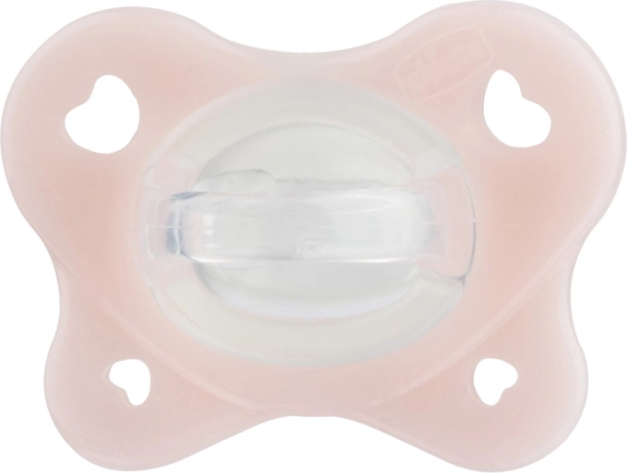 Suzetă Chicco PhysioForma Dual Soft roz pentru copii de 0–2 luni - 1 bucată