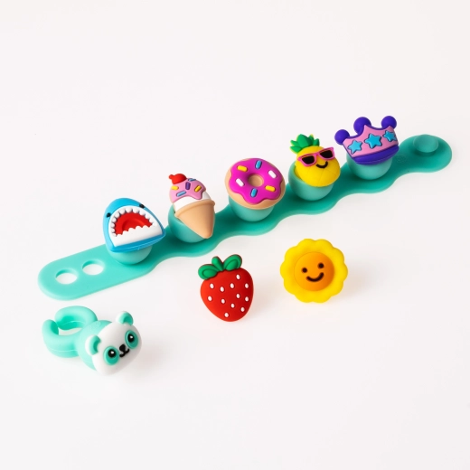 Plip Charms brățară și inel din silicon