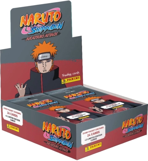 Panini Naruto Shippuden Akatsuki Attax cărți de colecție – cutie fat pack (display)
