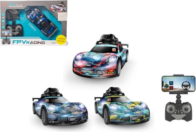 Mașină sport cu telecomandă și cameră Wi‑Fi